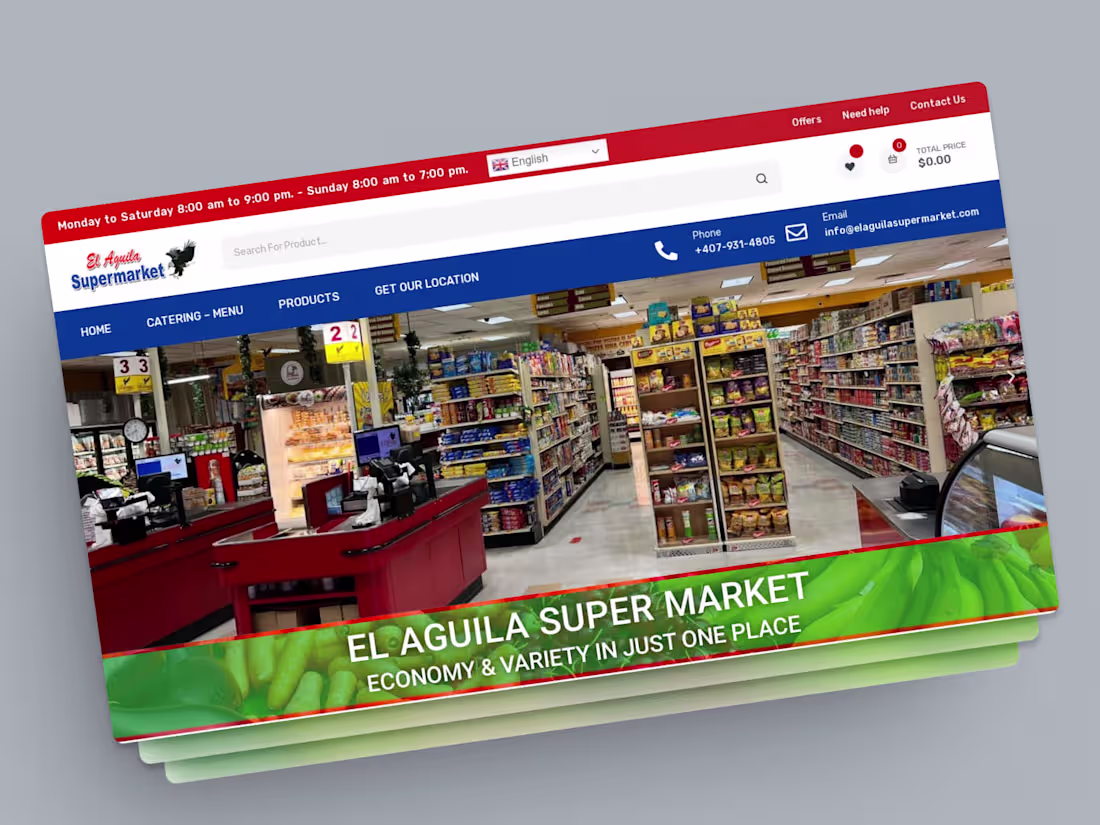 Cover image for Website Aguila Super Market