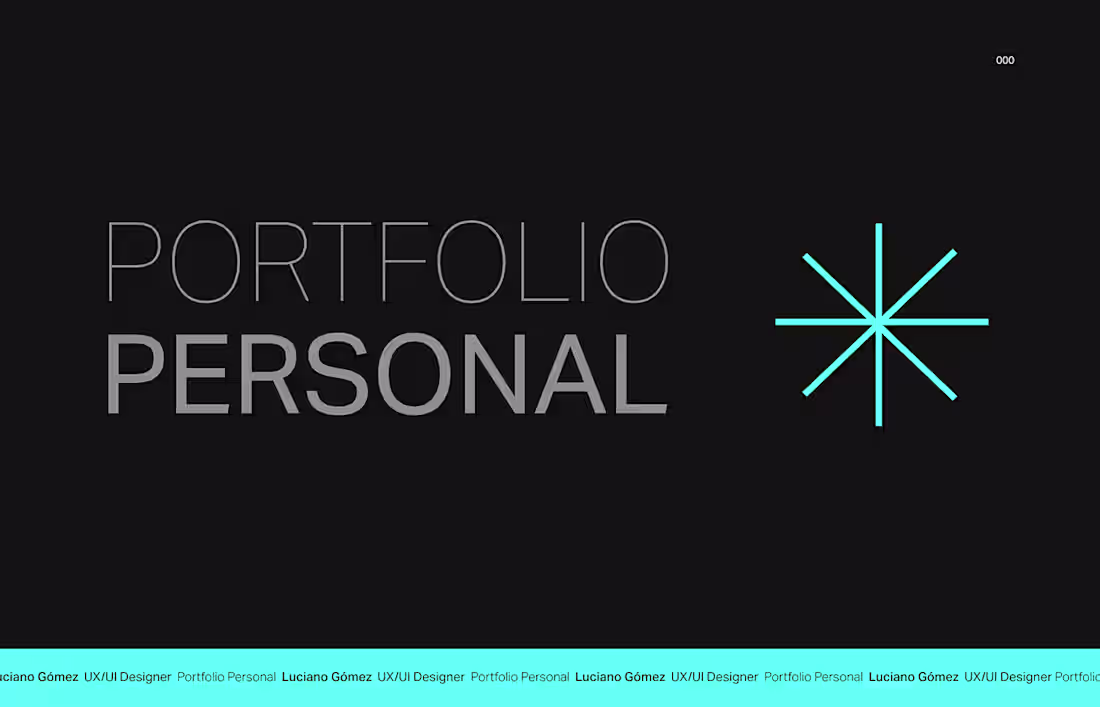 Cover image for Personal portfolio  - Web design 