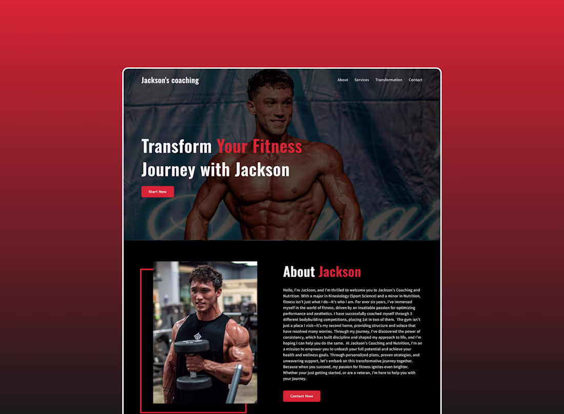 Cover image for High-Conversion Squarespace Fitness Website
