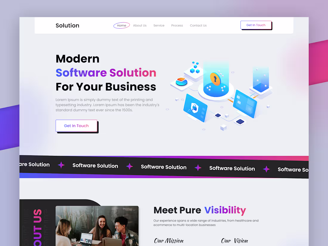 Cover image for Software solution creative web