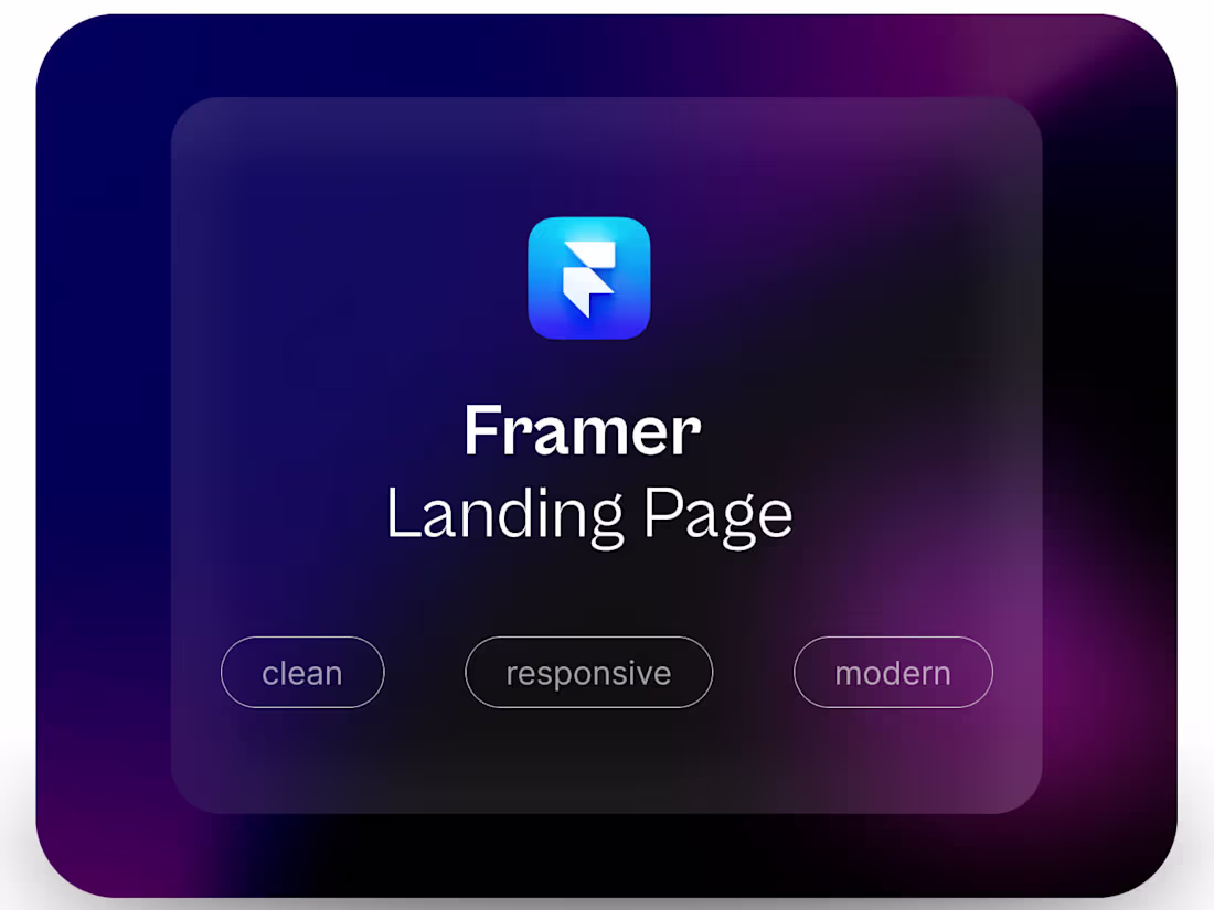 Cover image for Custom Framer landing page for your product or brand