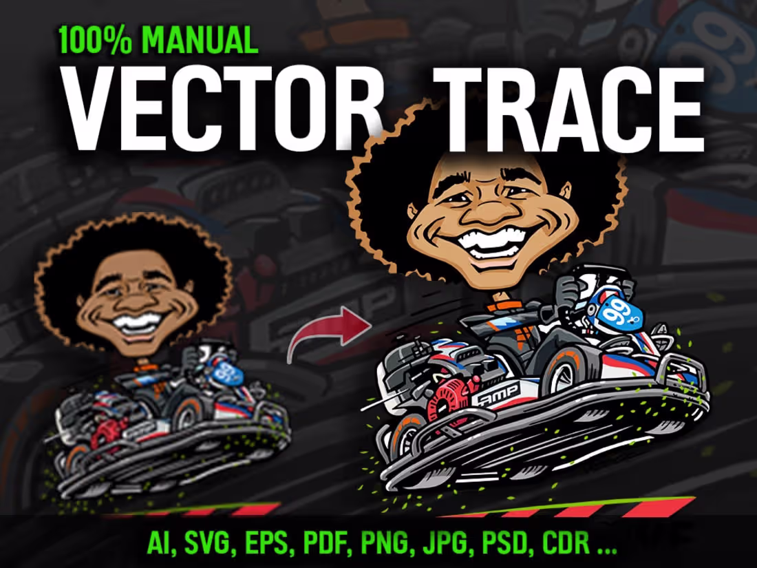 Cover image for vector trace, image to vector, convert to vector by Chamath Ran…