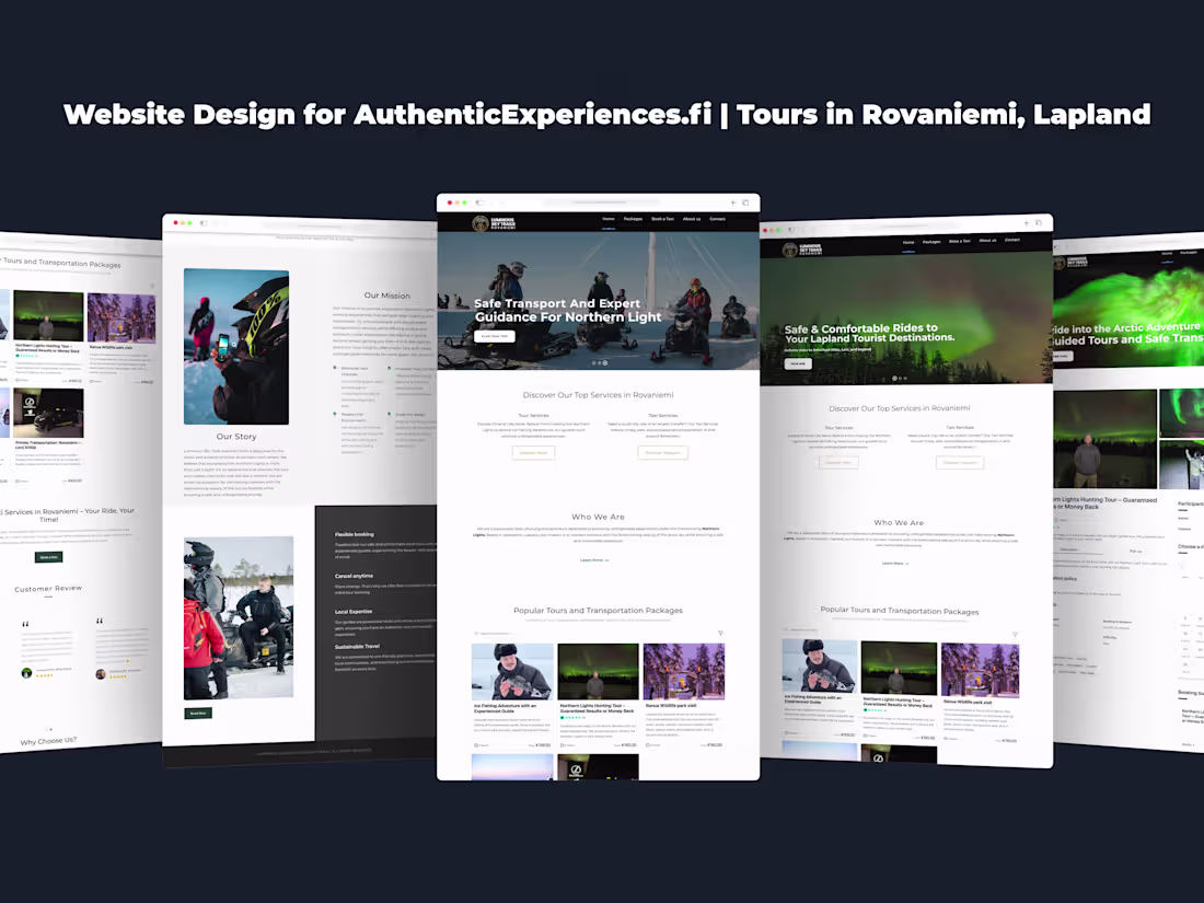 Cover image for Website for Finnish Tour Operators – AuthenticExperiences.com