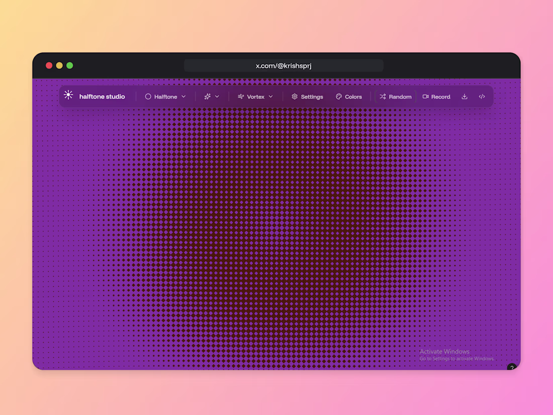 Cover image for Halftone Studio - Pattern generator