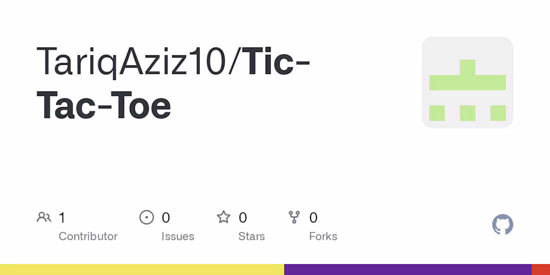 Cover image for TariqAziz10/Tic-Tac-Toe