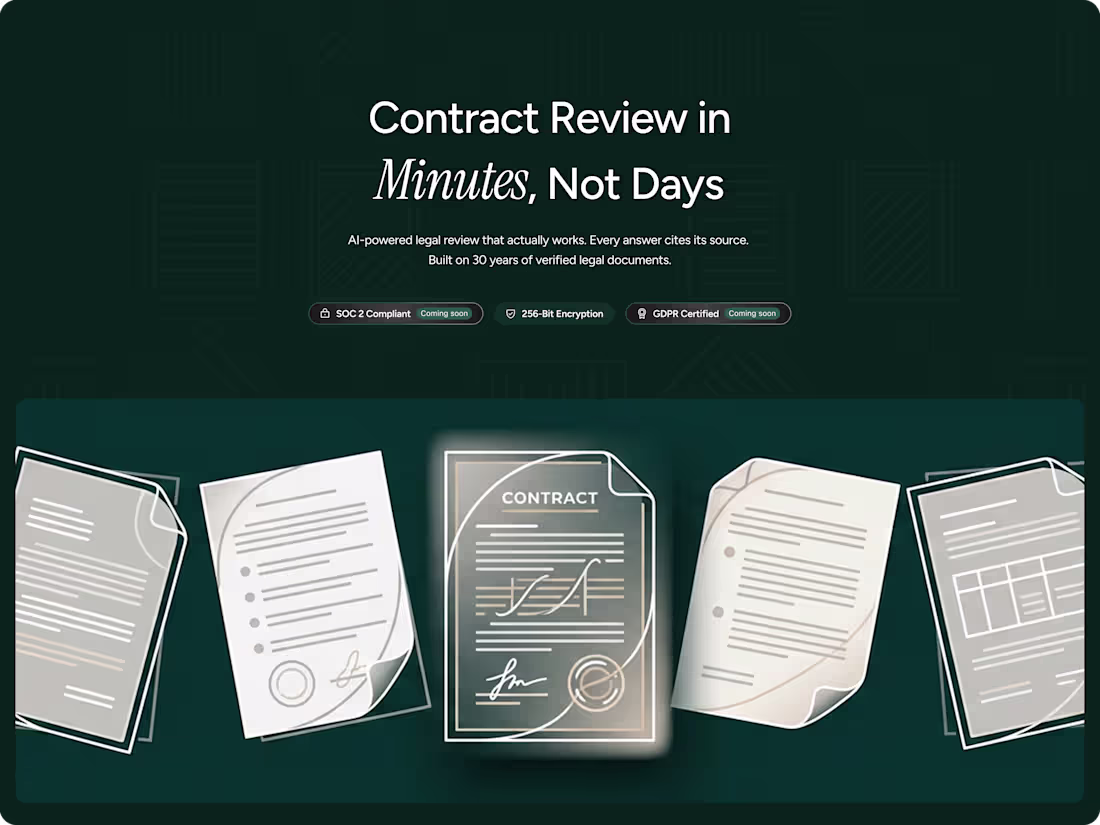 Cover image for AI Legal Contract Product Development