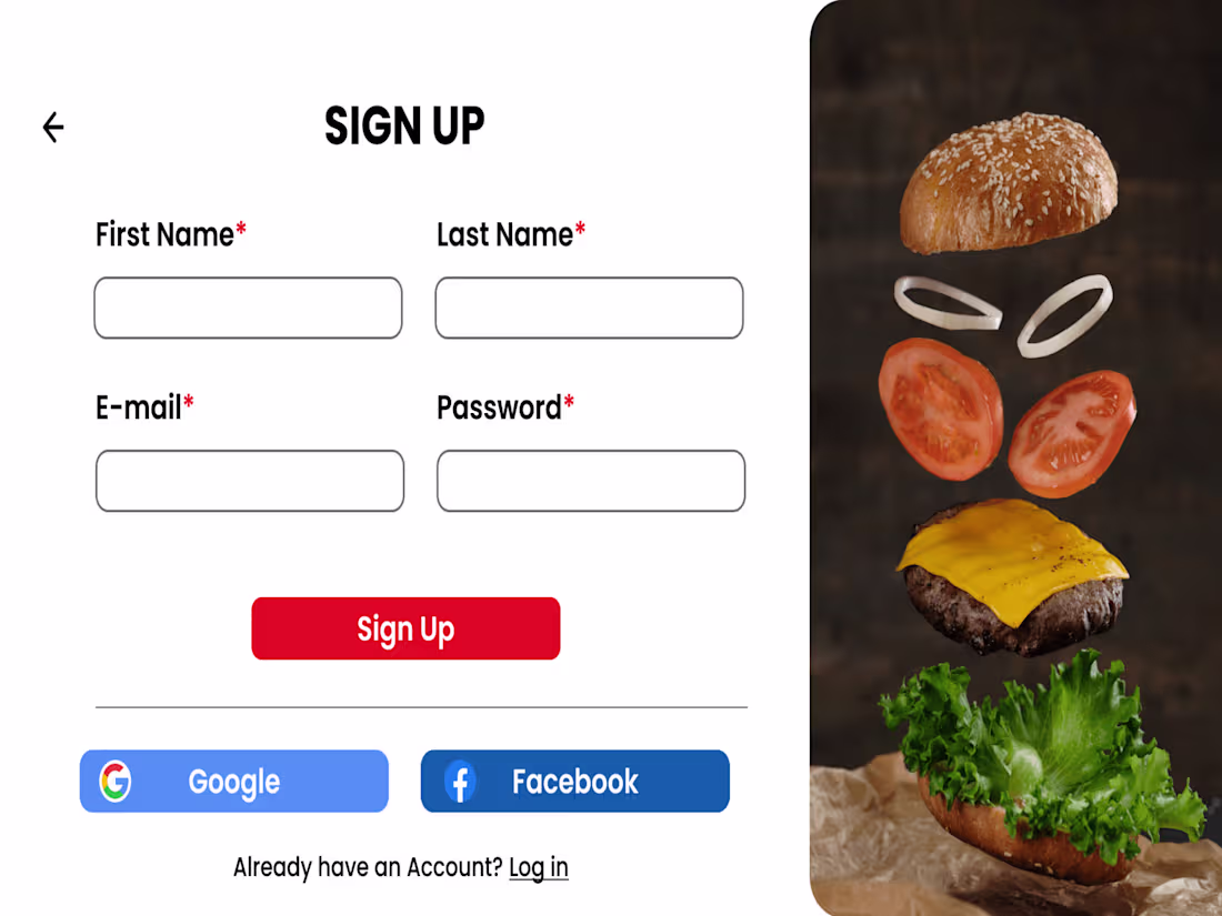 Cover image for Sign Up Page Design