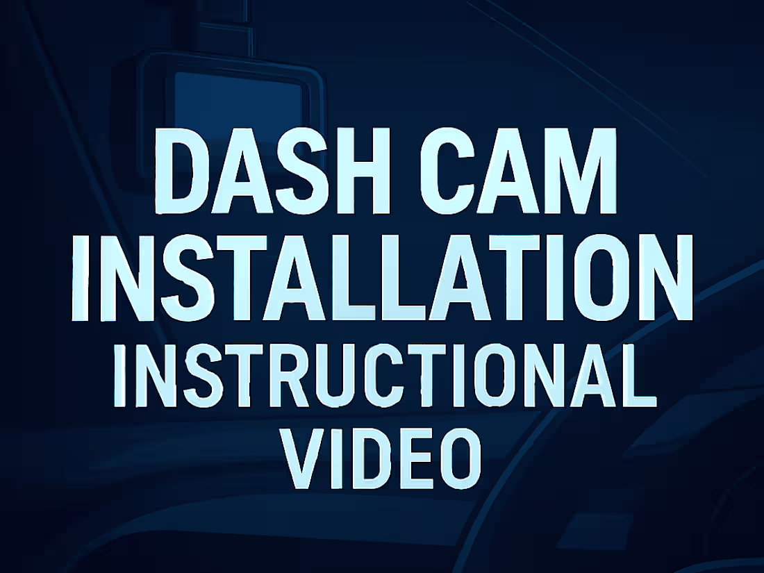 Cover image for Dash Cam Installation Instructional Video​