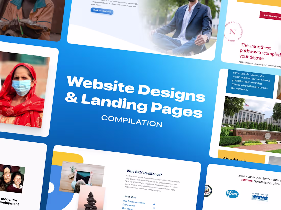 Cover image for Websites & Landing Pages Design Compilation
