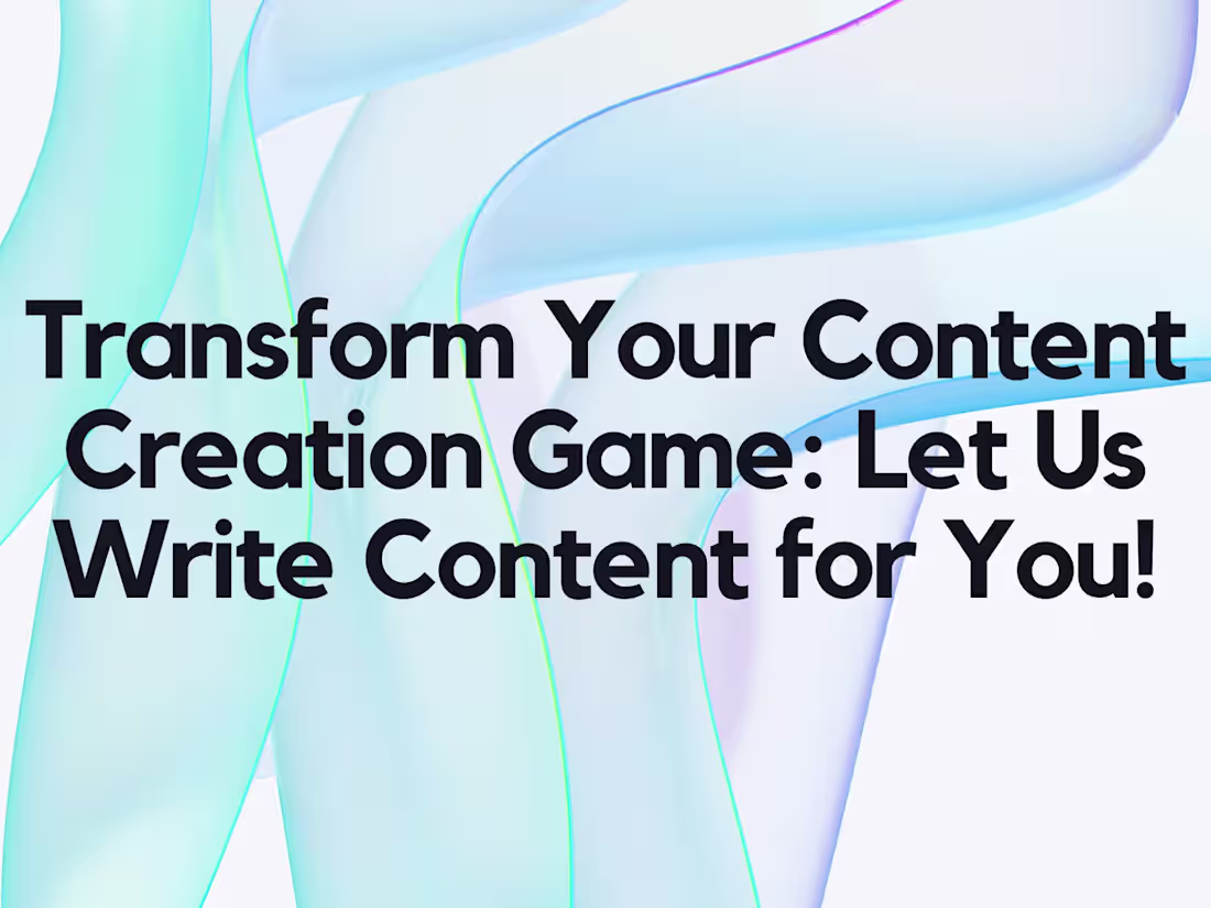 Cover image for Your Vision, Our Words: Dive into Seamless Content Creation!