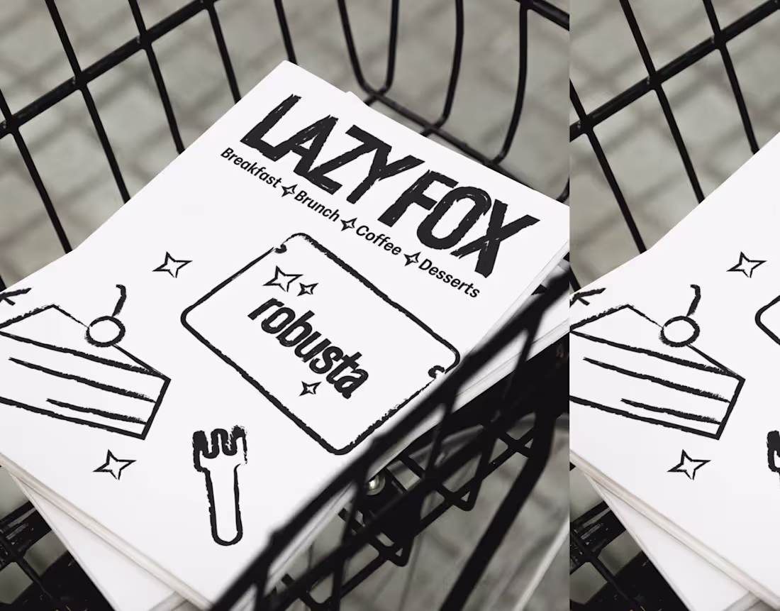 Cover image for Lazy Fox | Cafe Identity | Cafe Branding | Cafe Logo