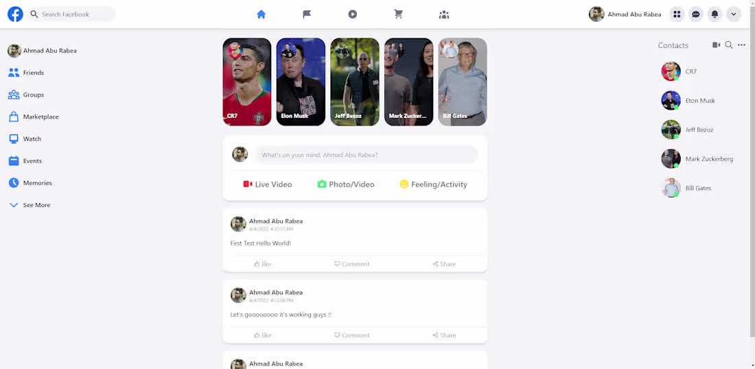 Cover image for Facebook Clone Development