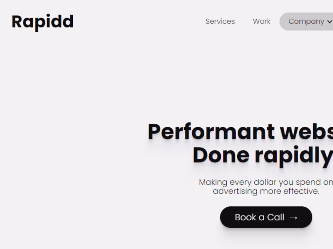 Cover image for RAPIDD.DEV Agency Site