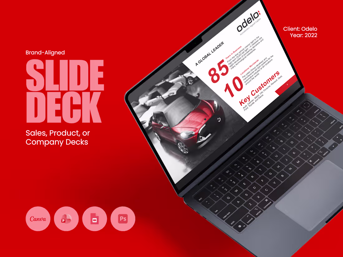 Cover image for Branded Presentation Design (Sales, Product, or Company Decks)