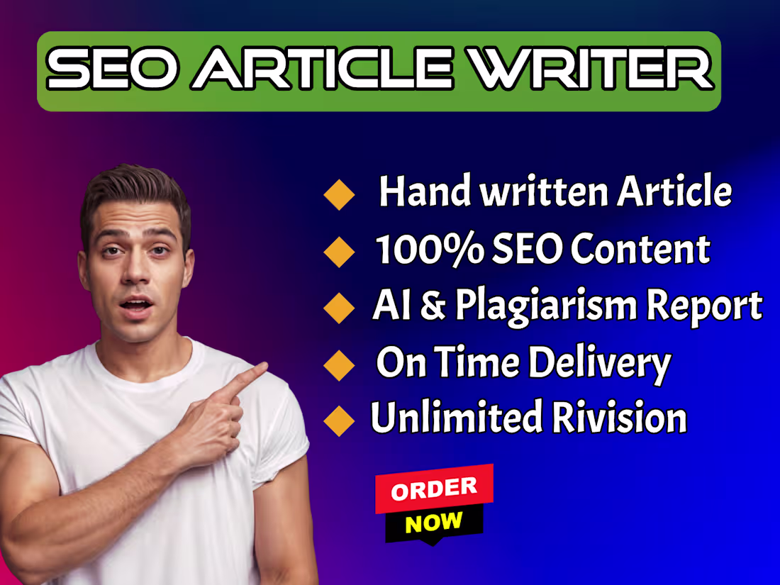 Cover image for I will do killer SEO article writing, content writing and blogs