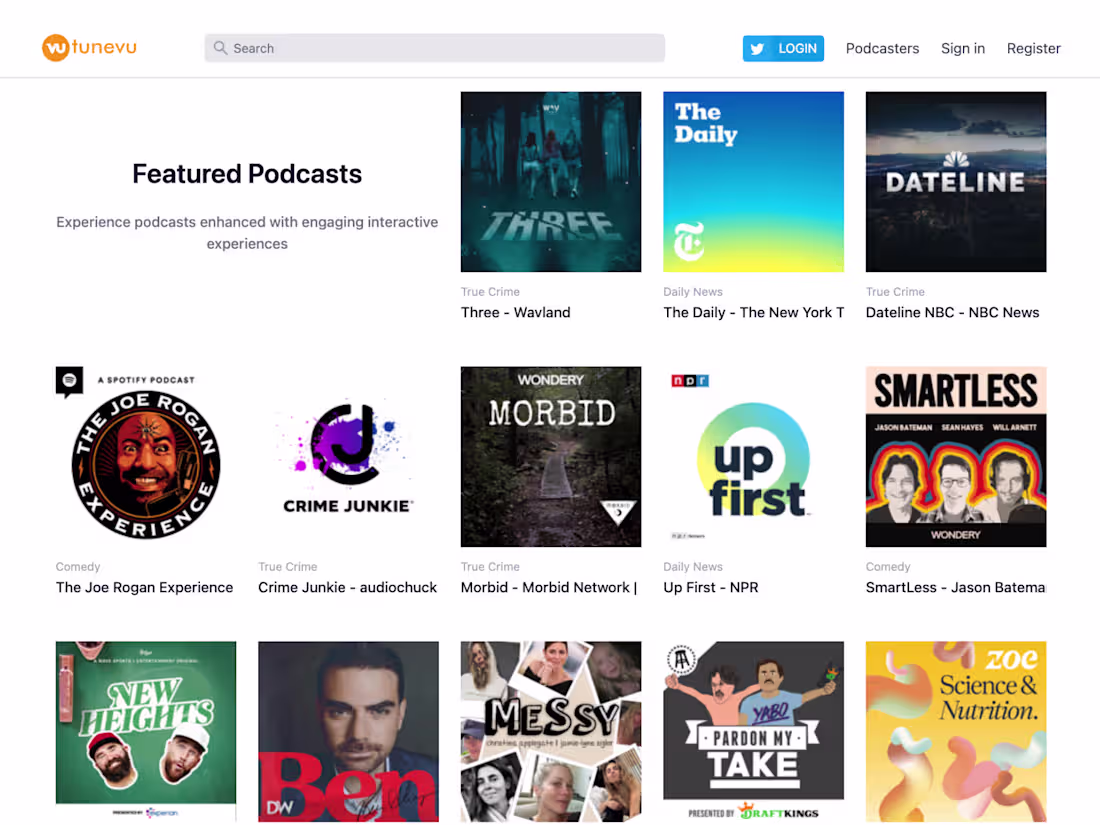 Cover image for Tunevu (Live streaming)