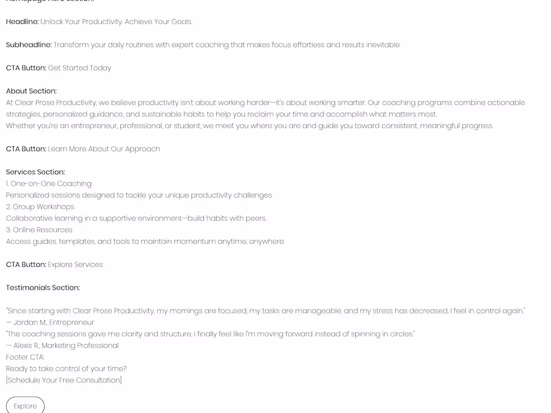 Cover image for Website Copy