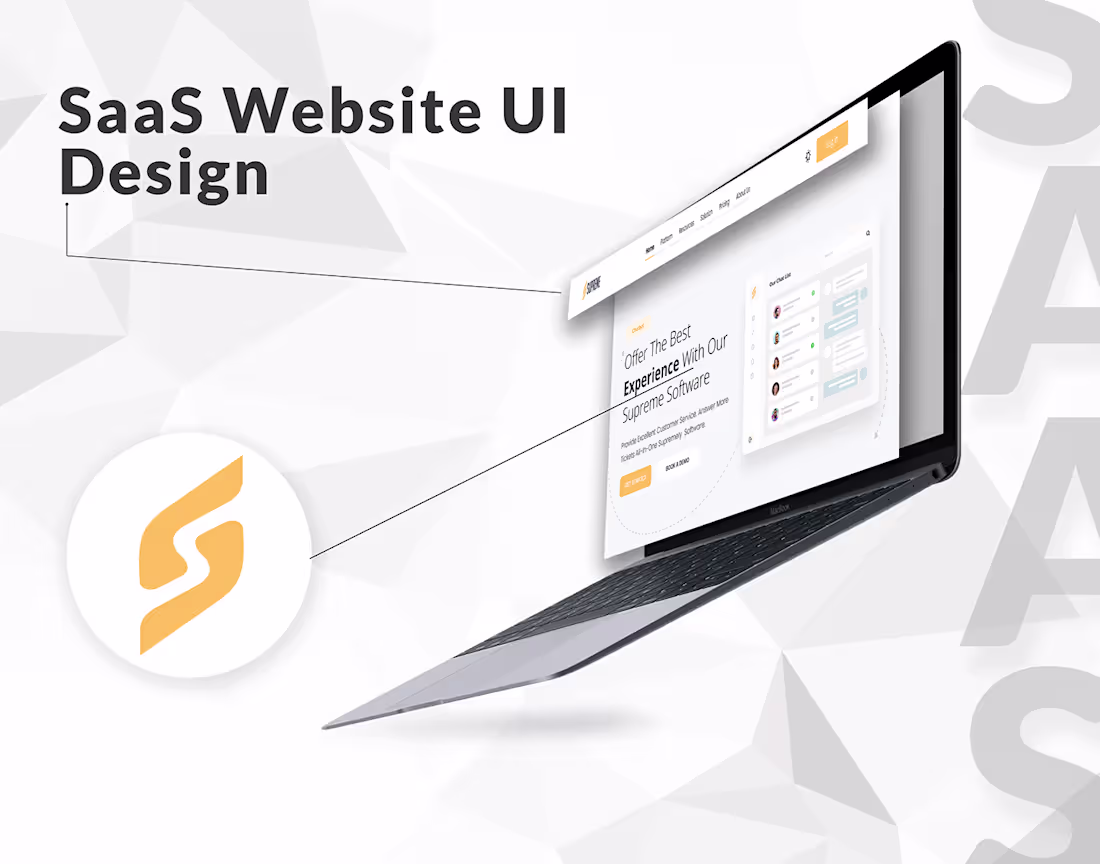 Cover image for SaaS Website UI Design on Behance