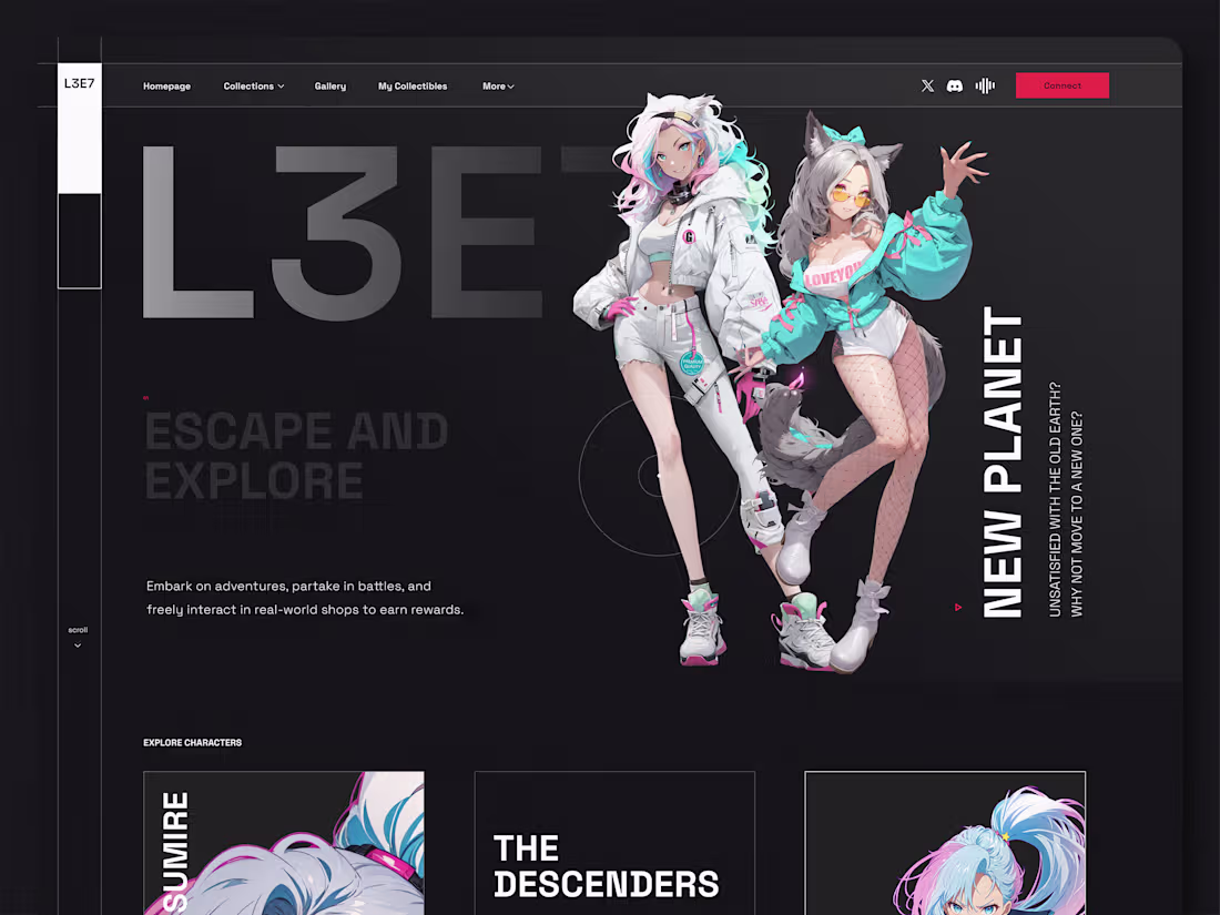 Cover image for L3E7 - Brand identity & Webdesign