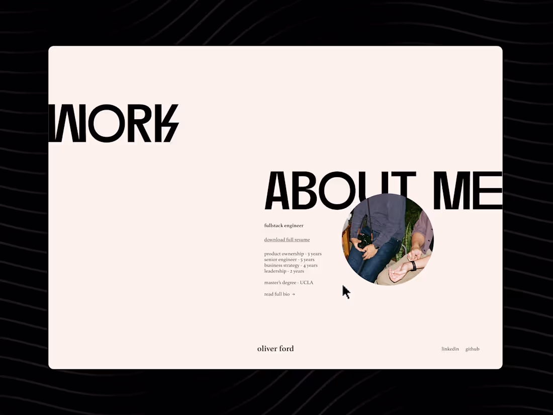 Cover image for Portfolio Website Design