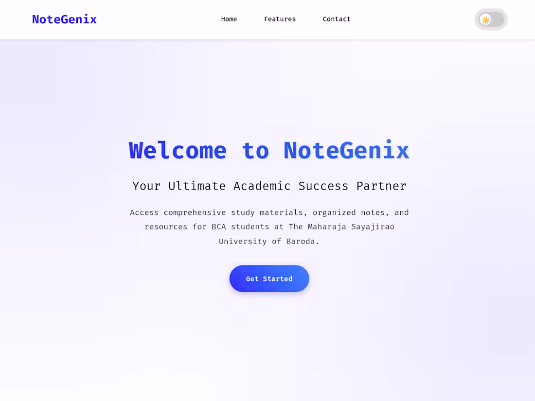Cover image for Notegenix Note-Taking Web App Development