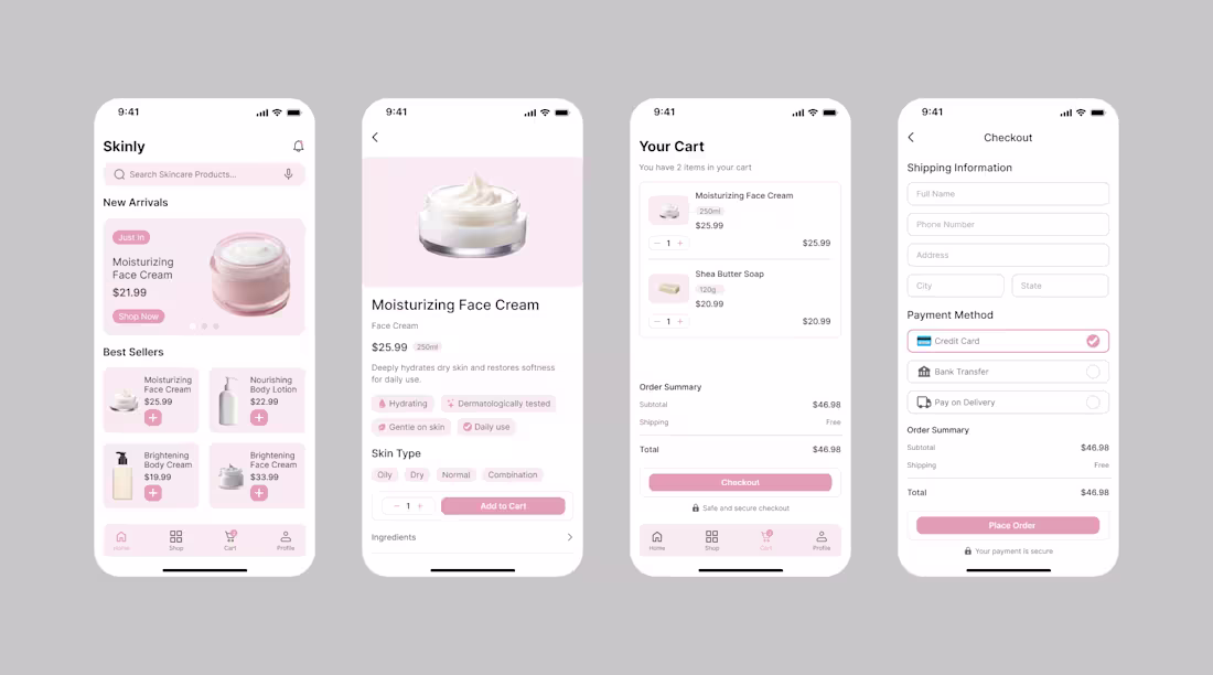 Cover image for Skincare Mobile App
Overview: A mobile