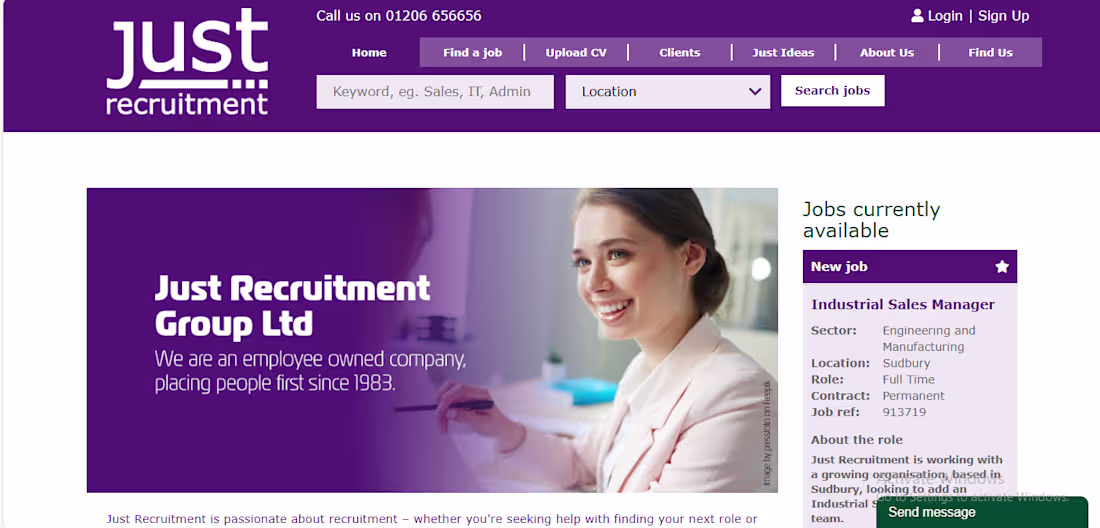Cover image for Full Stack Development of Just Recruitment Website