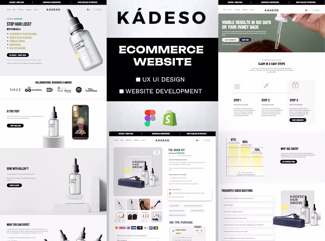 Cover image for E-commerce UI/UX Design & Shopify Development