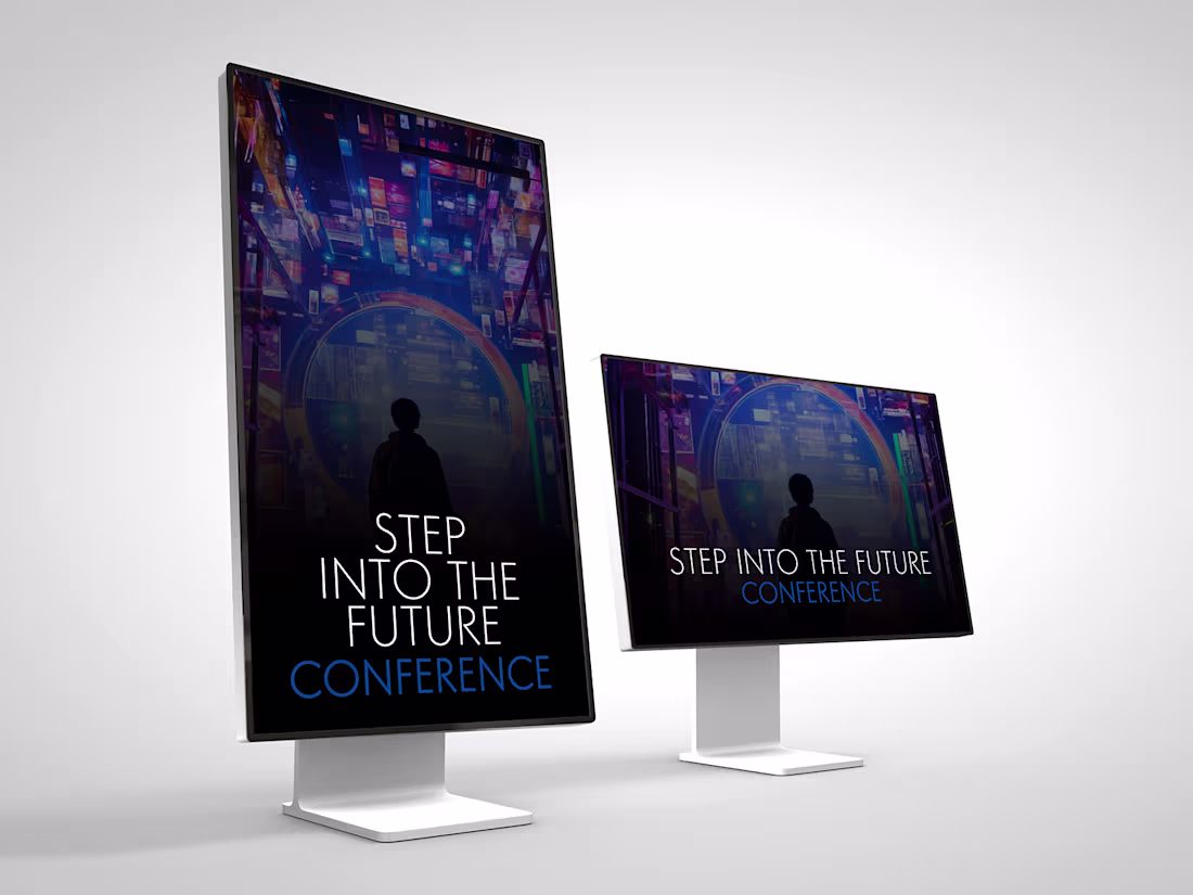 Cover image for A digital signage design for a conference