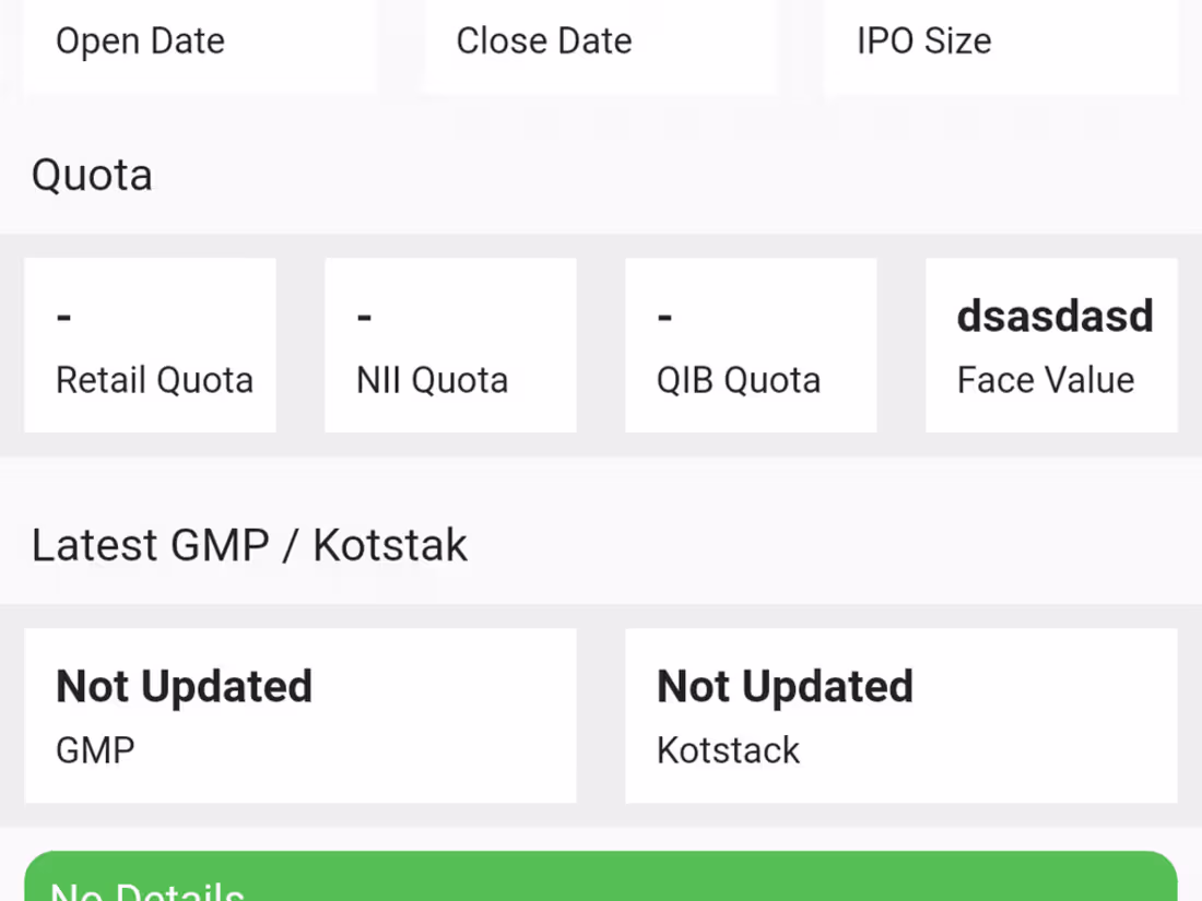Cover image for Upcoming IPO - IPO Analysis, News and Notification App