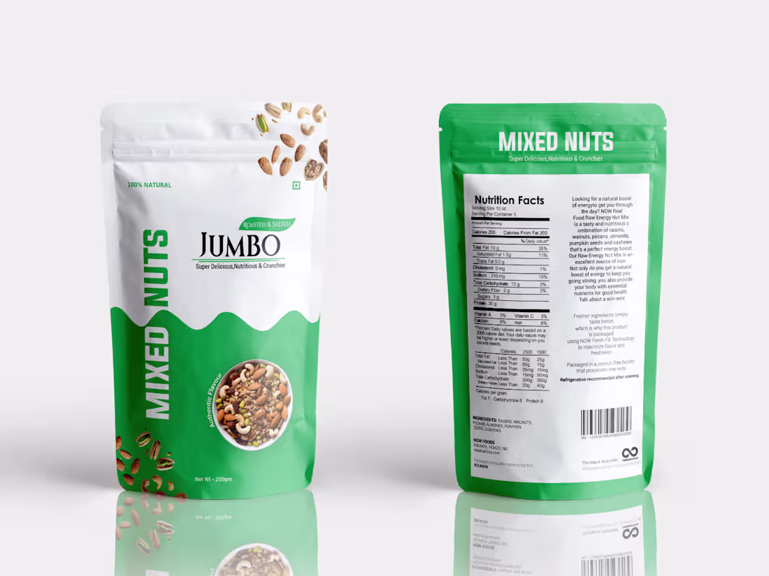 Cover image for Mix Nuts Packaging design