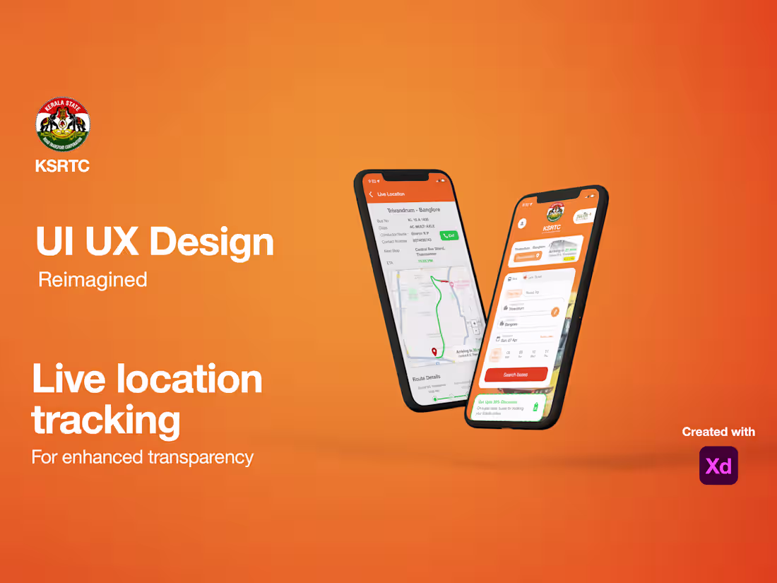 Cover image for UI/UX Design | Bus booking app | KSRTC