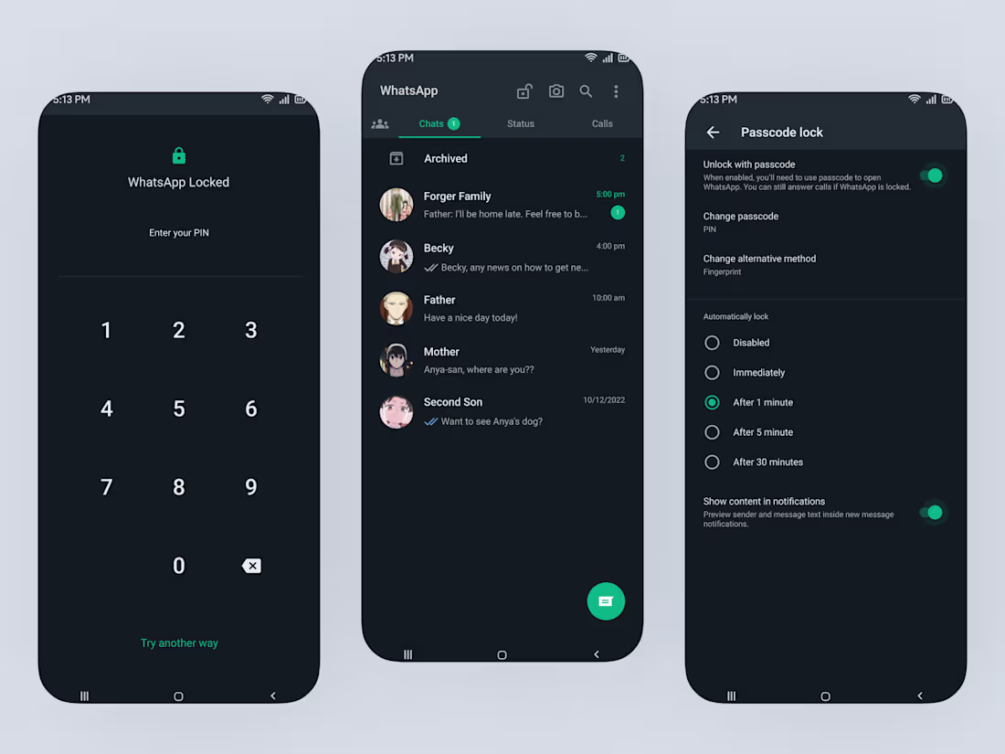 Cover image for 🔒 WhatsApp Redesign: Flexible Locking System 🔒