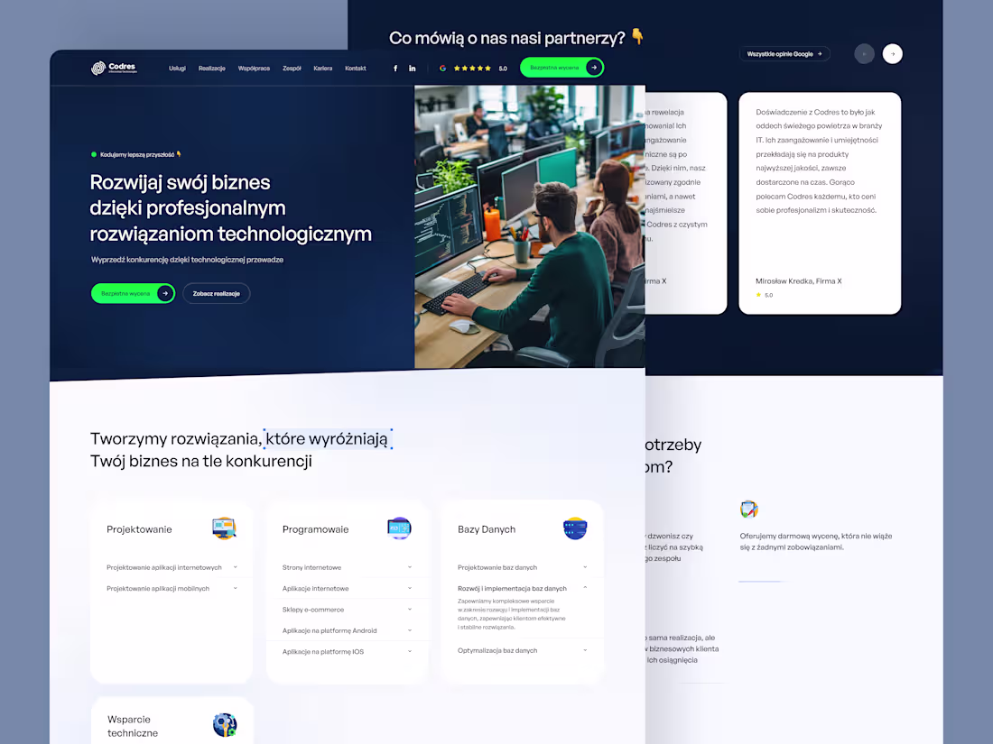 Cover image for Codres Software House Website