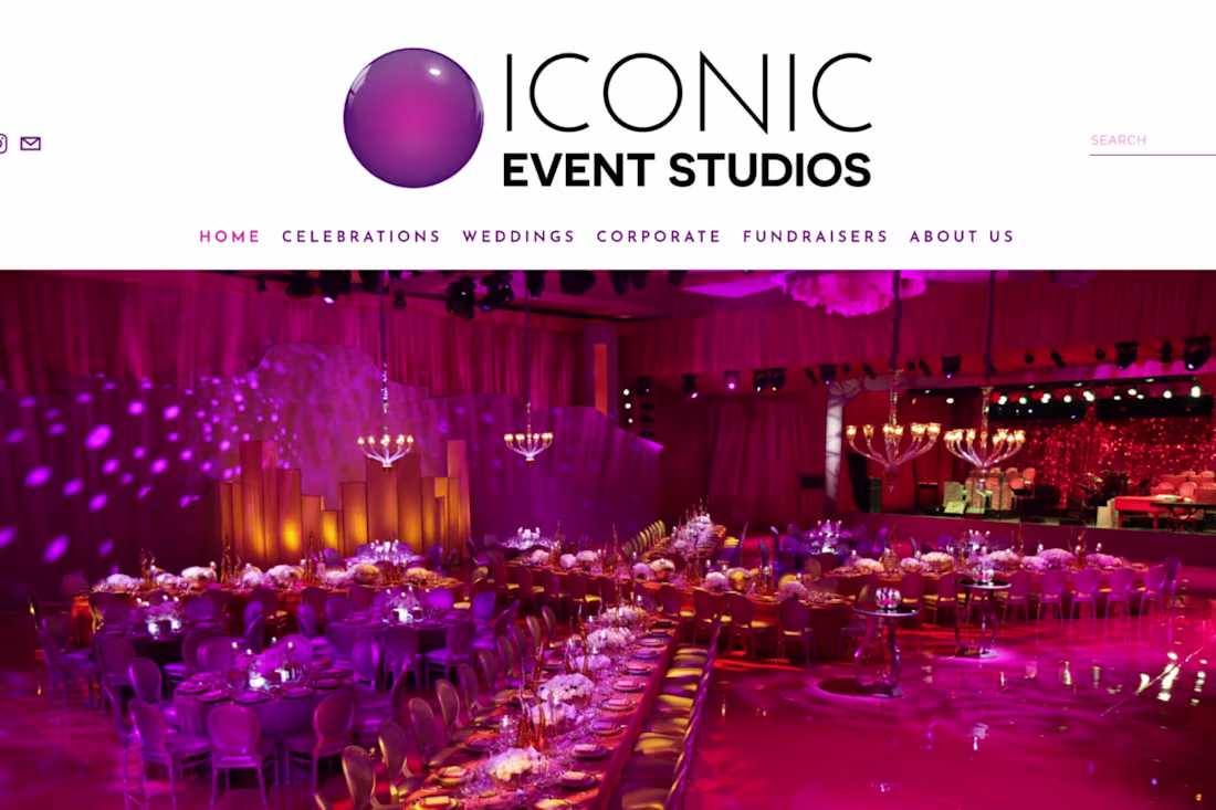 Cover image for Iconic Event Studios Website