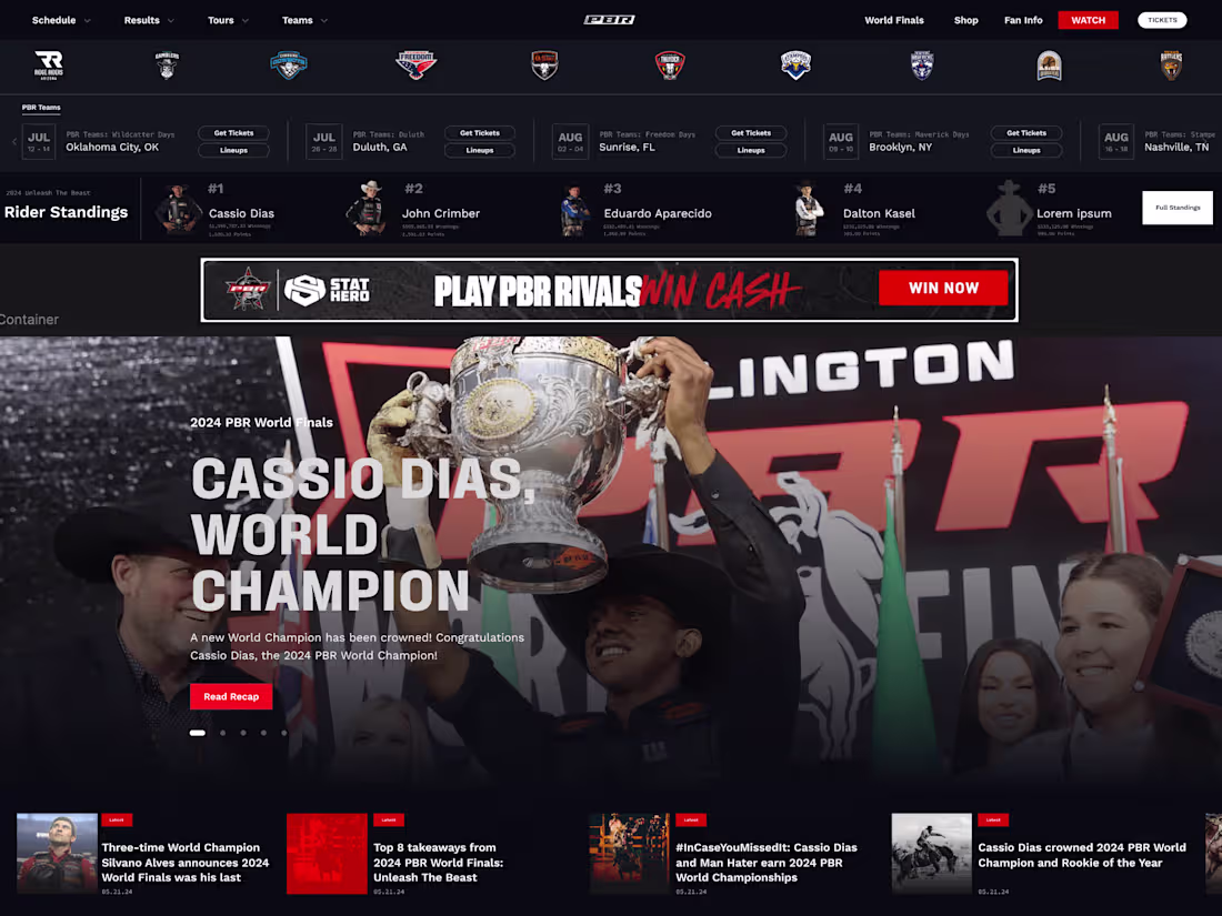 Cover image for PBR | Professional Bull Riders