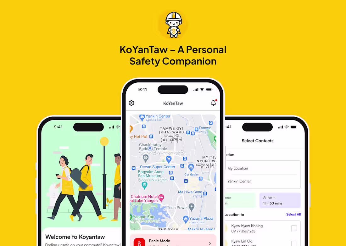 Cover image for Designing KoYanTaw: A Personal Safety App