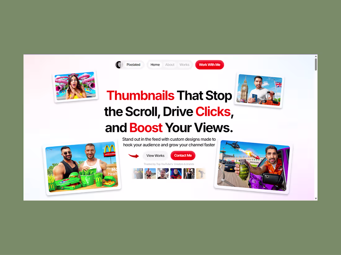 Cover image for Website Design for YouTube Thumbnail Strategist