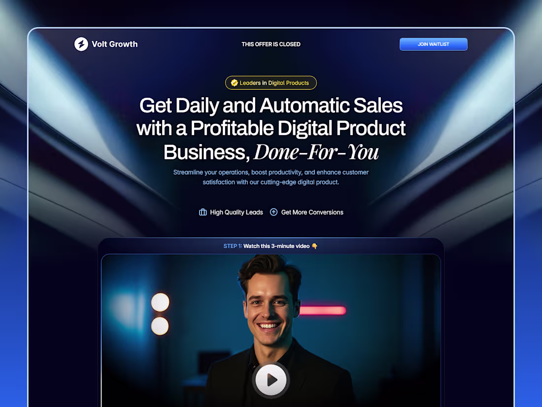 Cover image for Landing Page ✦ Volt Growth