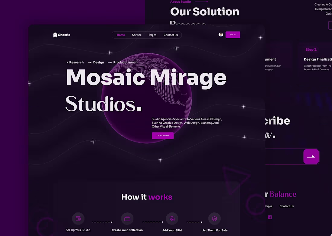 Cover image for Mosaic Mirage - Web site design