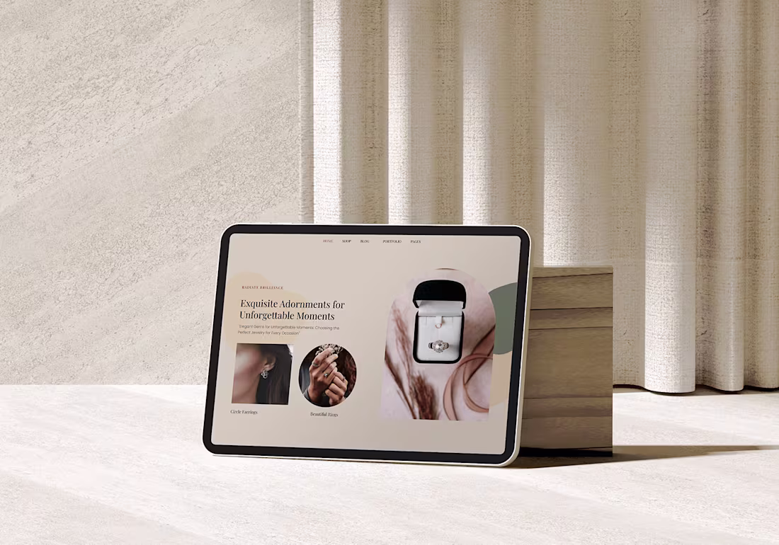 Cover image for Jewelry website