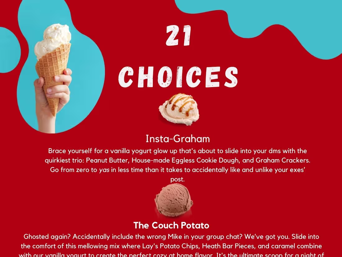 Cover image for 21 choices menu