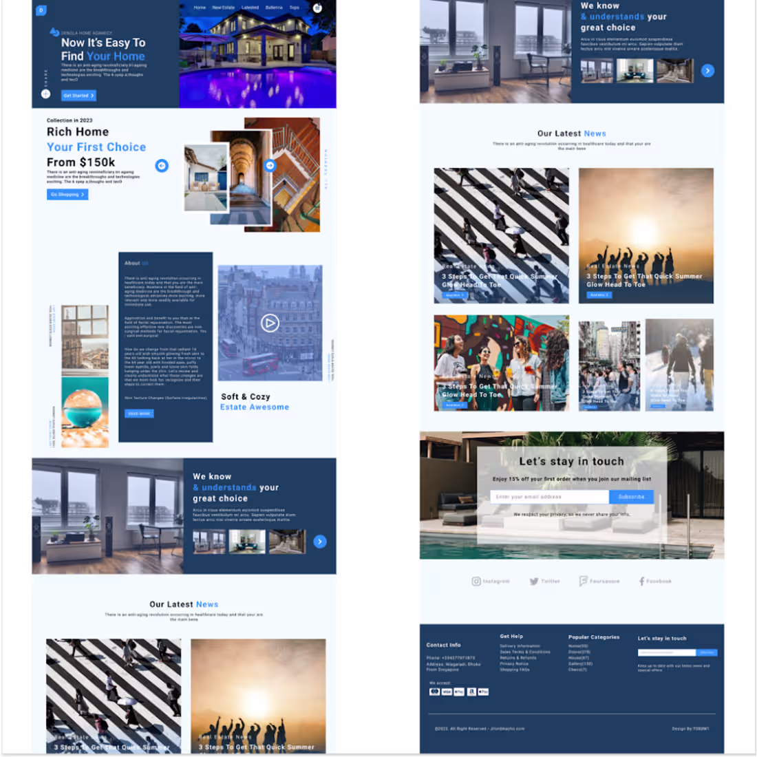 Cover image for Dengla housing landing page on Behance