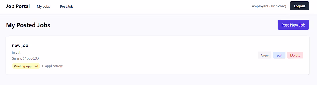 Cover image for Developed a full-stack Job Portal