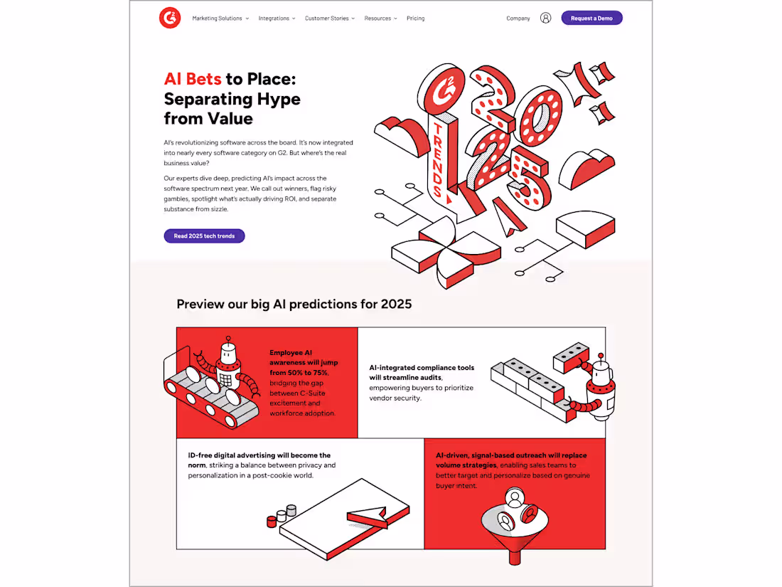 Cover image for G2 2025 Trends Site & Illustrations