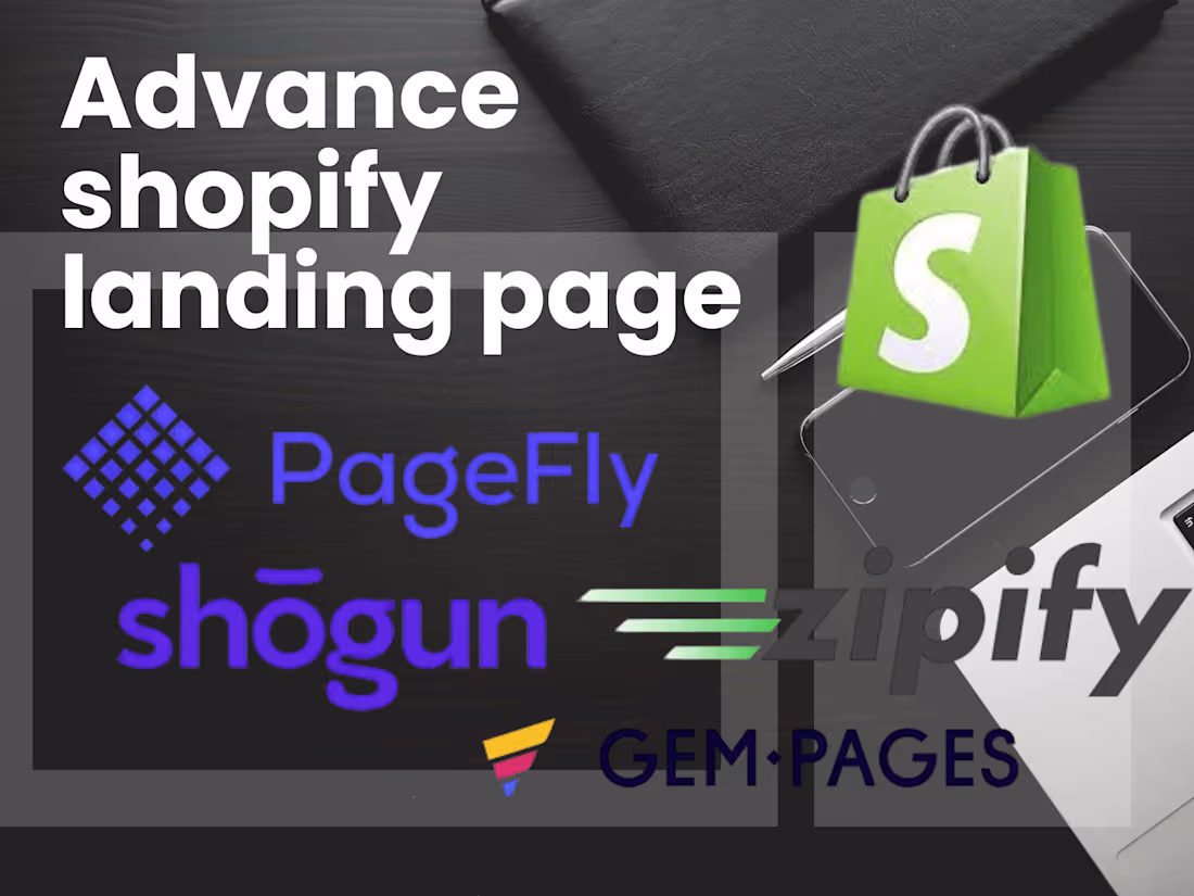 Cover image for Design advance Shopify landing page using pagefly gempage shogun