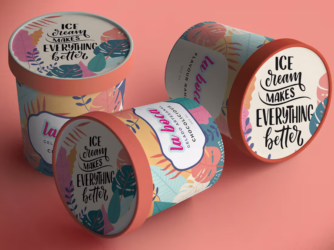 Cover image for Ice Cream & Donut Box Packaging for La Boca