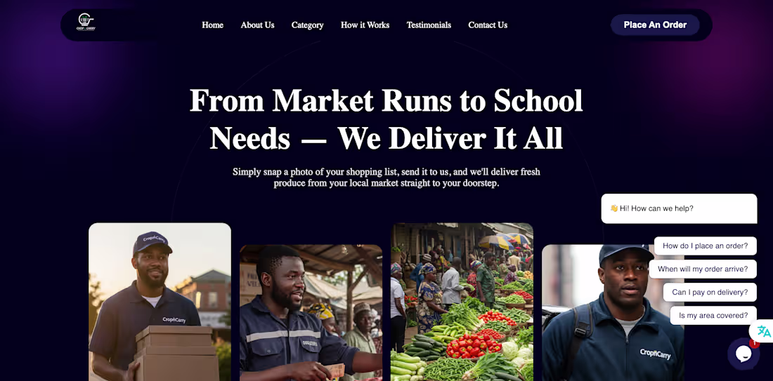 Cover image for CropnCarry connects you to the best of local markets and sup...