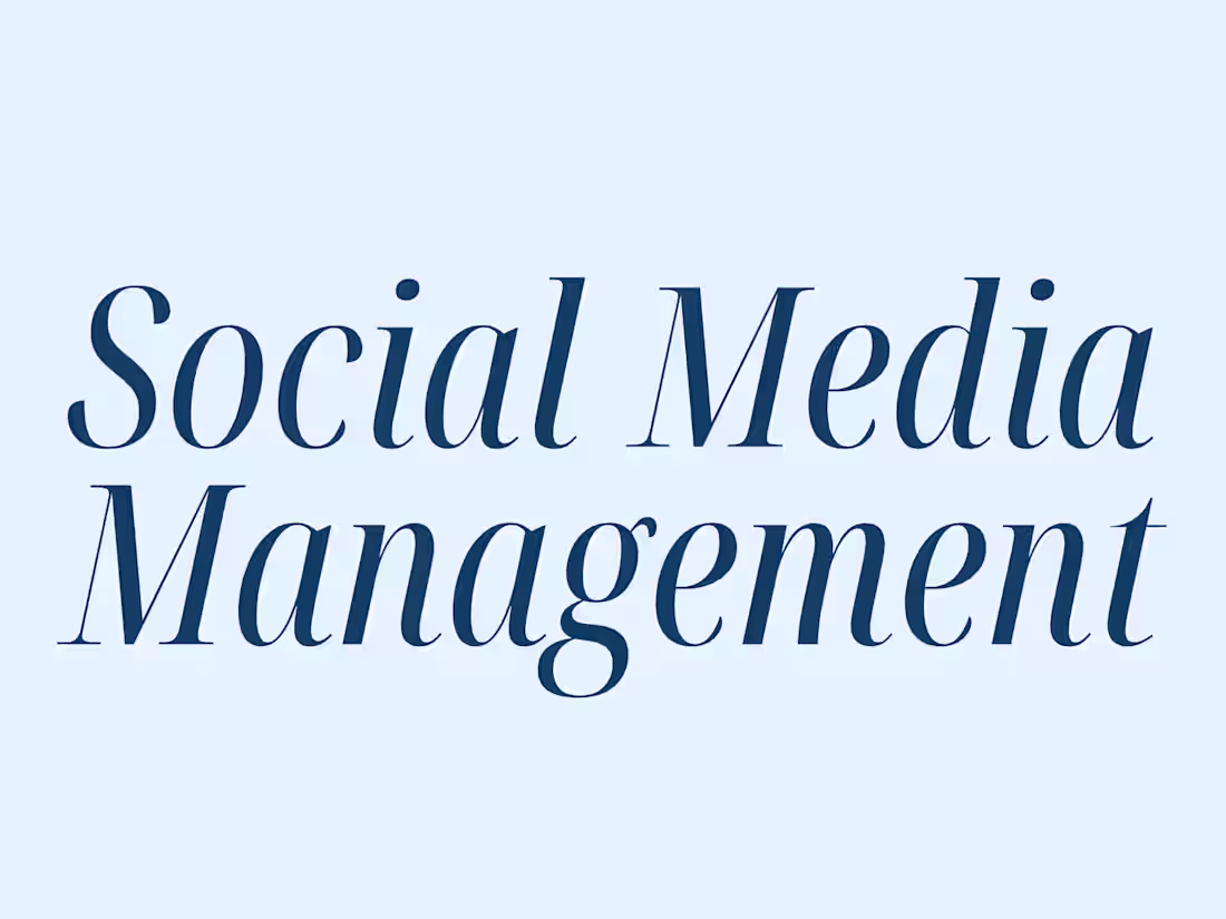 Cover image for I’ll manage your brand’s social media profiles.