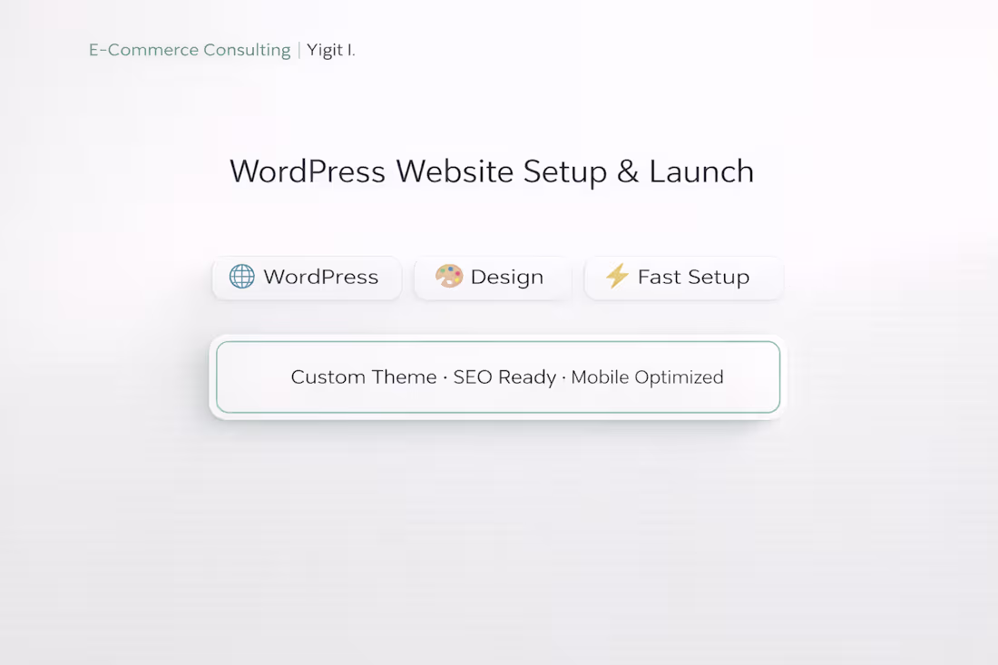 Cover image for WordPress Website Setup & Professional Launch